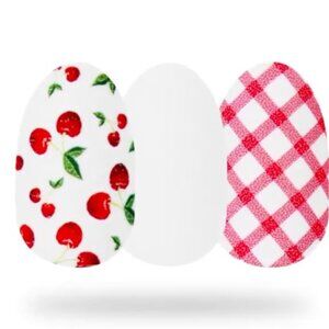 Cherry Picked Color Street - Checkered Red and White Nails - Retired & New